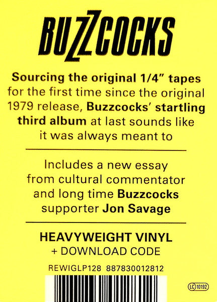 BUZZCOCKS (バズコックス) - A Different Kind Of Tension (EU 「正規」限定再発「重量」LP+ブックレット、DLコード付 ! /New) '79年サードアルバム