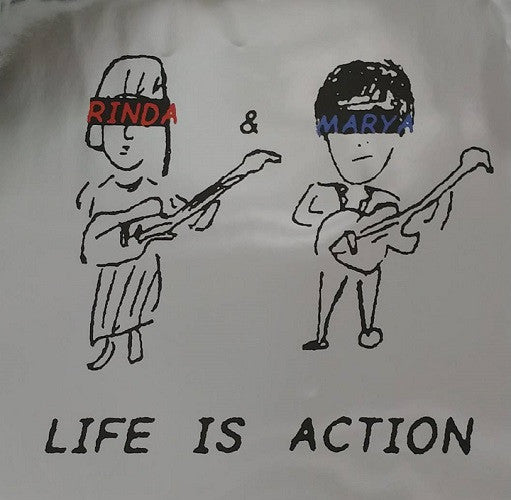 RINDA & MARYA (リンダ & マーヤ) - Life Is Action (Japan 「RSD Drops 2021」限定6曲入りミニLP+CDR / New) 結成5周年記念A式「銀ジャケット仕様」&ナンバリング入り !