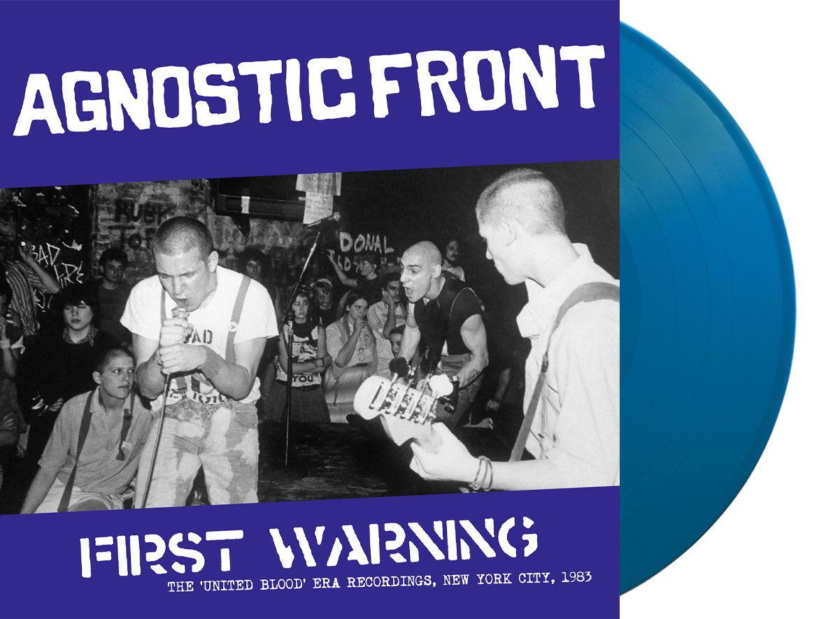 AGNOSTIC FRONT (アグノスティック・フロント) - First Warning - The 'United Blood' Era Recordings, New York City, 1983 (Italy 限定再発「ブルーヴァイナル」LP/ New) 怒涛の全47曲 !