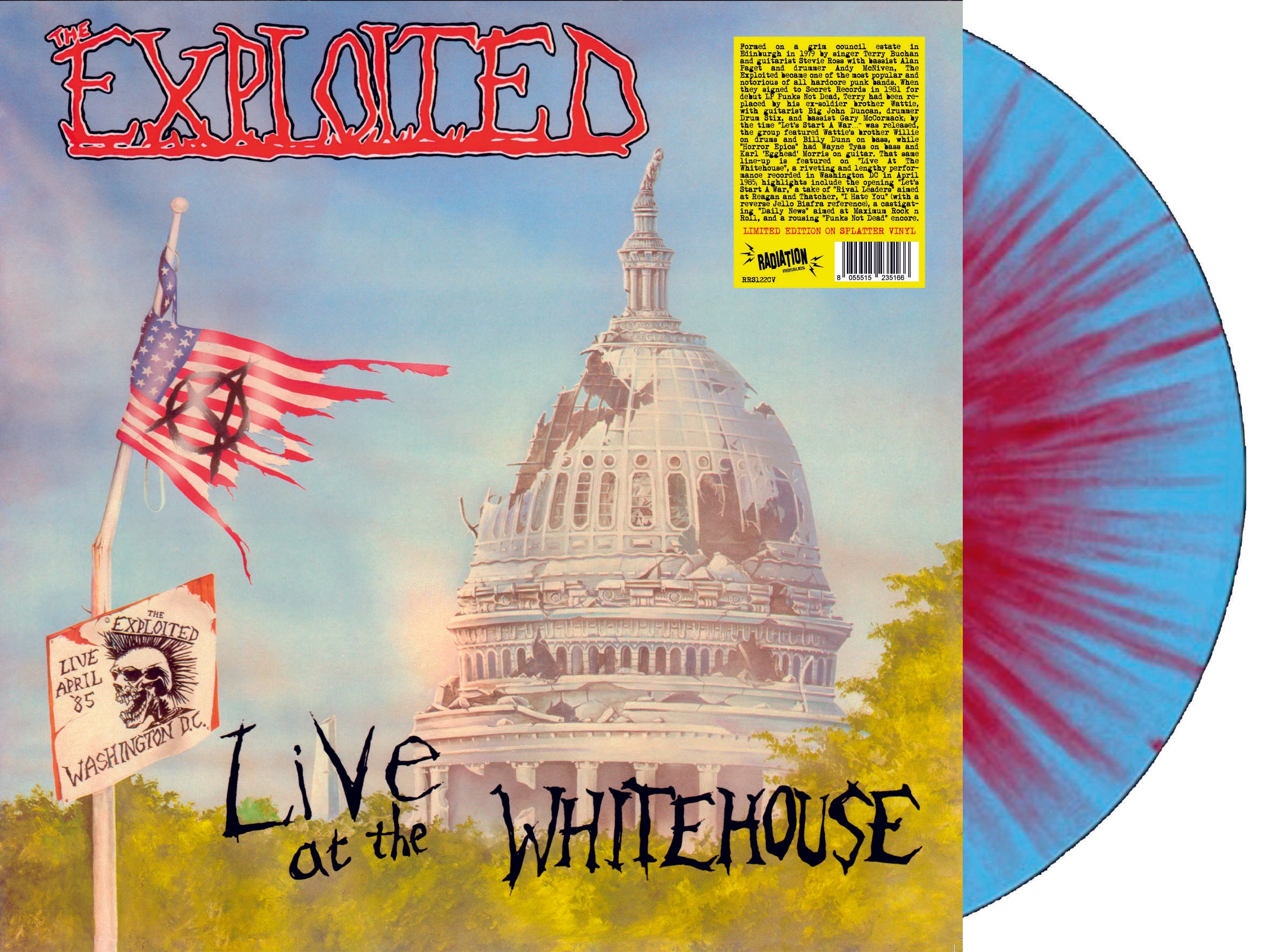 EXPLOITED, THE (ジ・エクスプロイテッド) - Live At The Whitehouse (Italy 300枚限定再発スプラッターヴァイナル LP/ New)