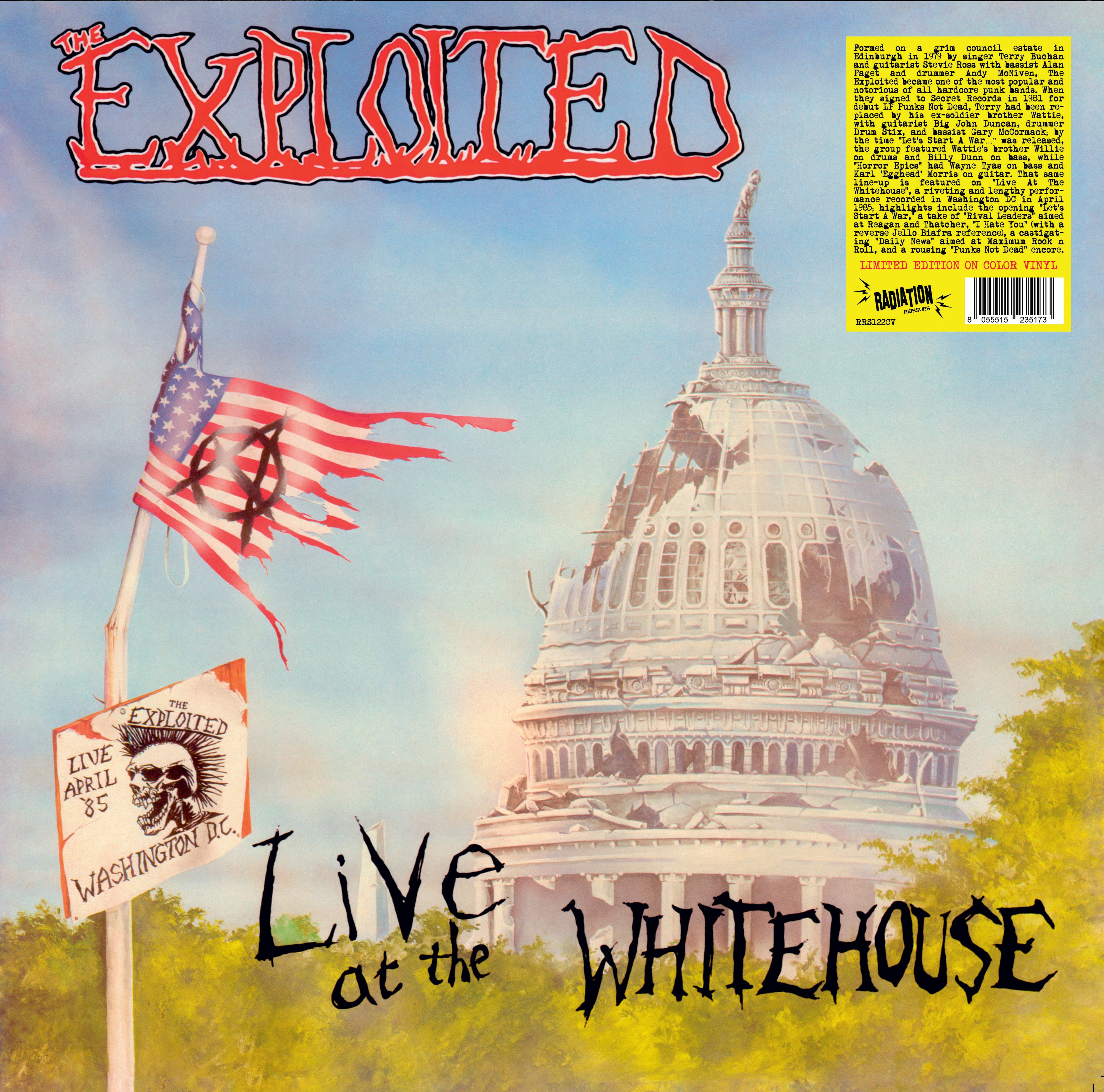 EXPLOITED, THE (ジ・エクスプロイテッド) - Live At The Whitehouse (Italy 300枚限定再発スプラッターヴァイナル LP/ New)