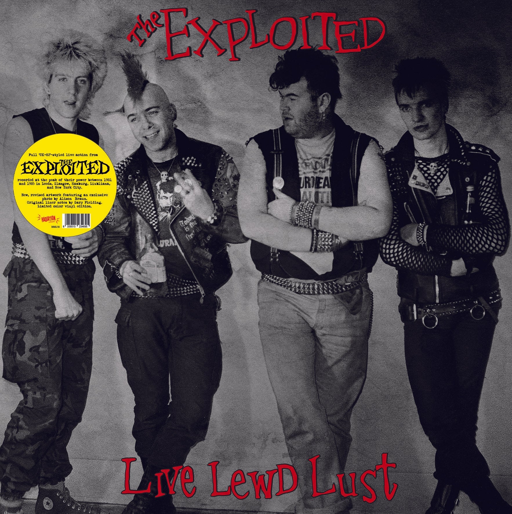 EXPLOITED, THE (ジ・エクスプロイテッド) - Live Lewd Lust (Italy 200枚限定再発マルチカラーヴァイナル LP/ New) '81〜'85 年のライブコンピ!