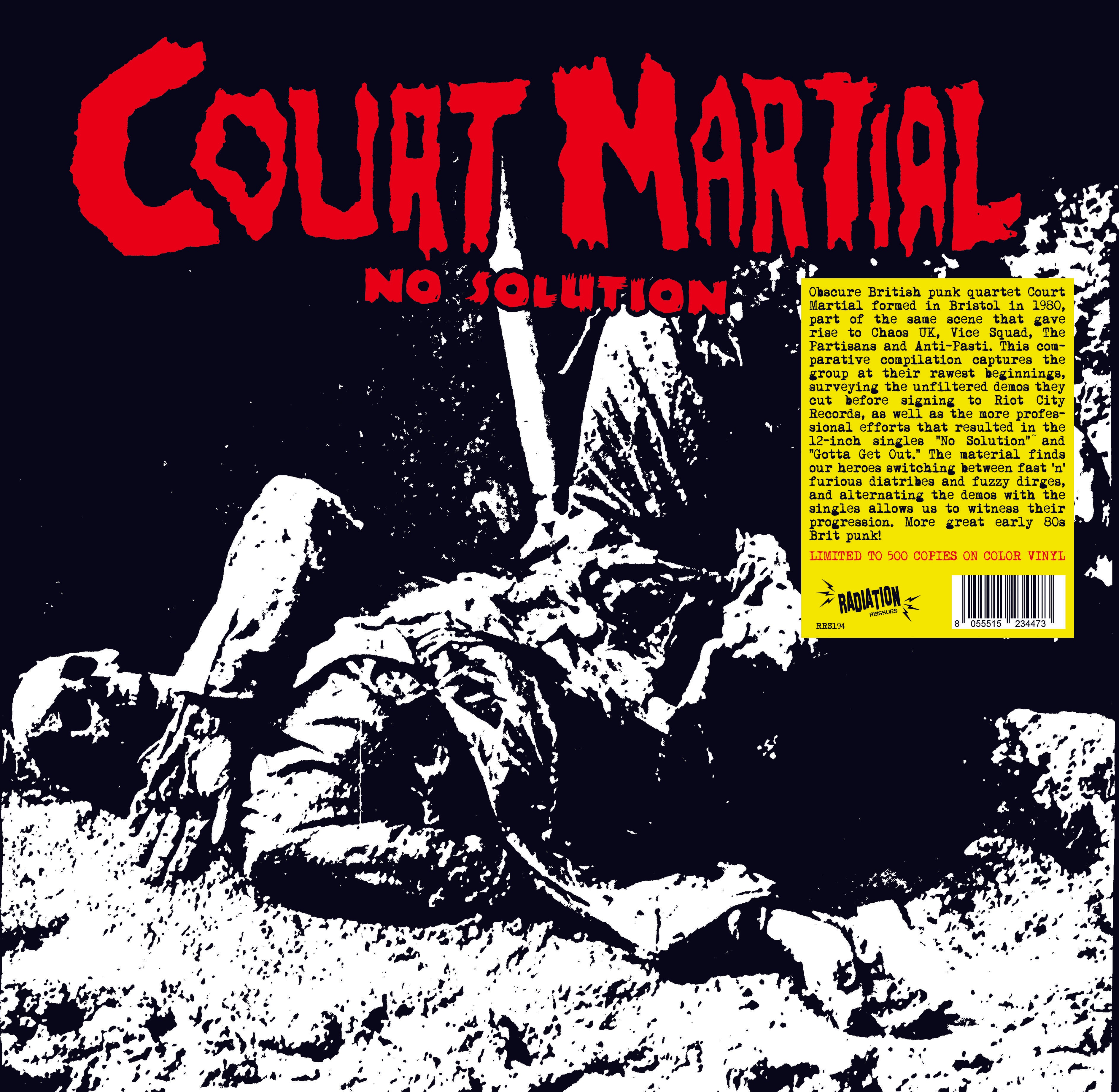 COURT MARTIAL (コート・マーシャル) - No Solution : Singles & Demos 1981 / 1982 (Italy 500枚限定再発グリーンヴァイナル LP/ New)