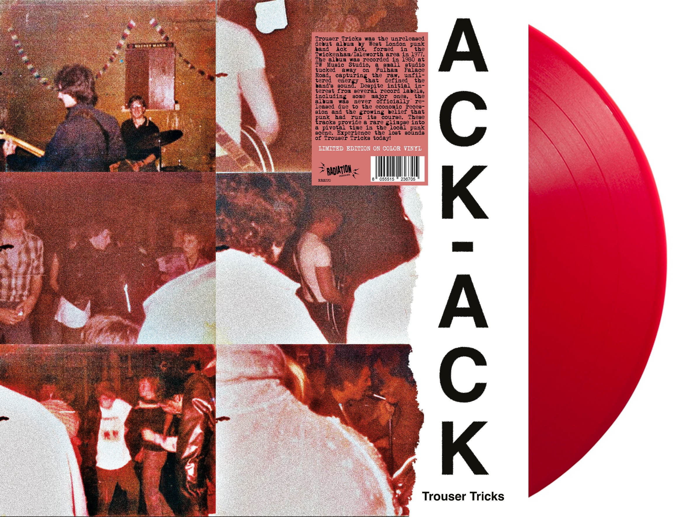 ACK ACK - Trouser Tricks (Italy 「RSD 2025」限定「レッドヴァイナル」LP/ New) '80年の未発表デビューアルバム !