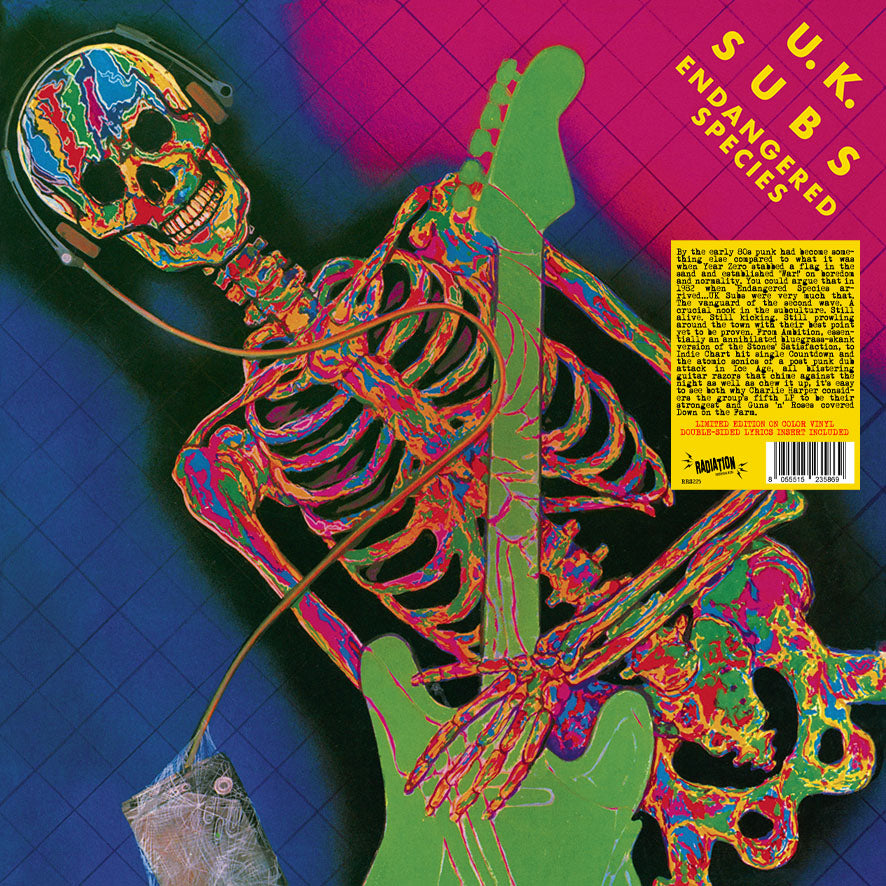 U.K. SUBS (U.K. サブス) - Endangered Species (Italy RSD 2024 限定再発「ピンクヴァイナル」LP/ New)