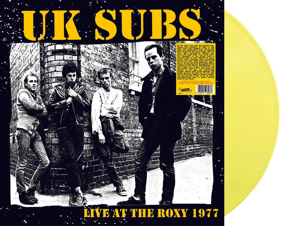 U.K. SUBS (U.K. サブス) - Live At The Roxy (Italy RSD 2024 限定再発「イエローヴァイナル」LP/ New)