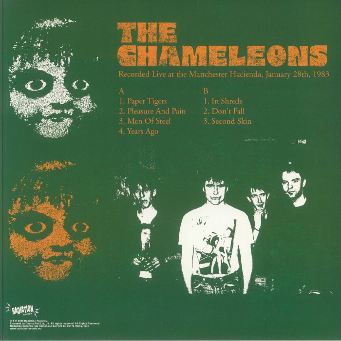 CHAMELEONS, THE (カメレオンズ) - Recorded Live At The Manchester Hacienda, January 28th 1983 (EU 限定「カラーヴァイナル」 LP/NEW) ライブアルバム