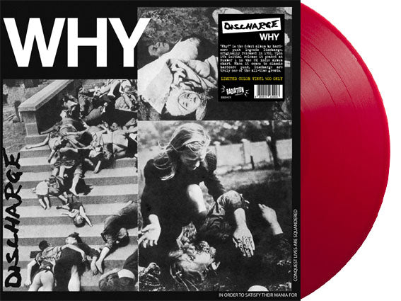 DISCHARGE (ディスチャージ) - Why (Italy 500枚正規再発「限定レッドヴァイナル」 LP/ New) '82年10曲入ミニアルバム !