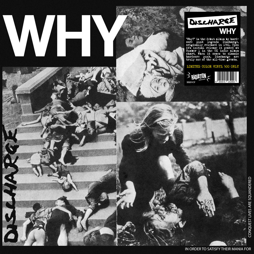 DISCHARGE (ディスチャージ) - Why (Italy 500枚正規再発「限定レッドヴァイナル」 LP/ New) '82年10曲入ミニアルバム !