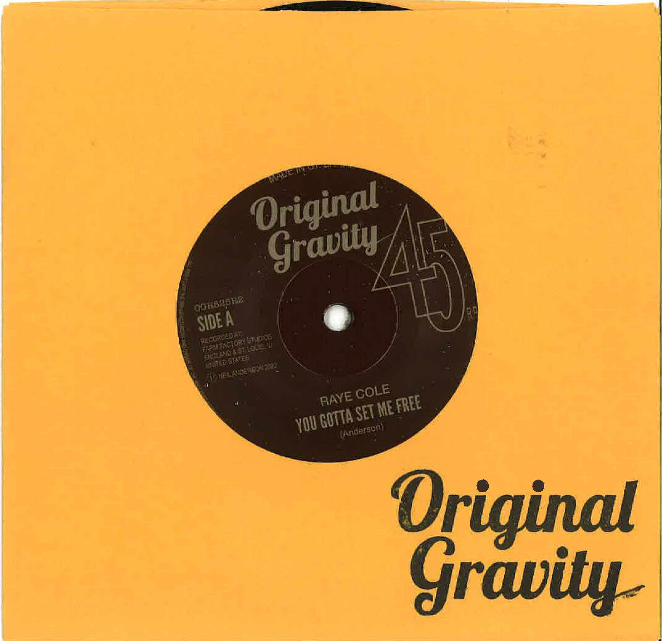 RAYE COLE / RACHEL MAXANN (レイ・コール / レイチェル・マクサン) - You Gotta Set Me Free (UK 限定再発「茶ラベ」 7"/New)