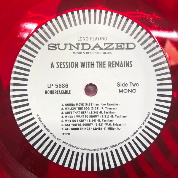 REMAINS (リメインズ) - A Session With The Remains (US 限定復刻再発「赤盤」LP/New) 65〜'66年未発表レアトラック・コンピ