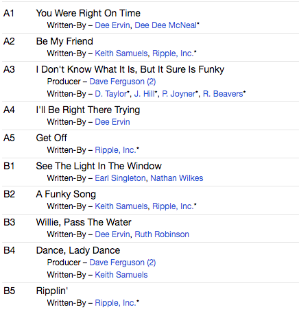 RIPPLE (リップル) - Ripple <1st Album> (UK 2023年レコードストアデイ1400枚限定復刻再発「黒盤」LP/New)