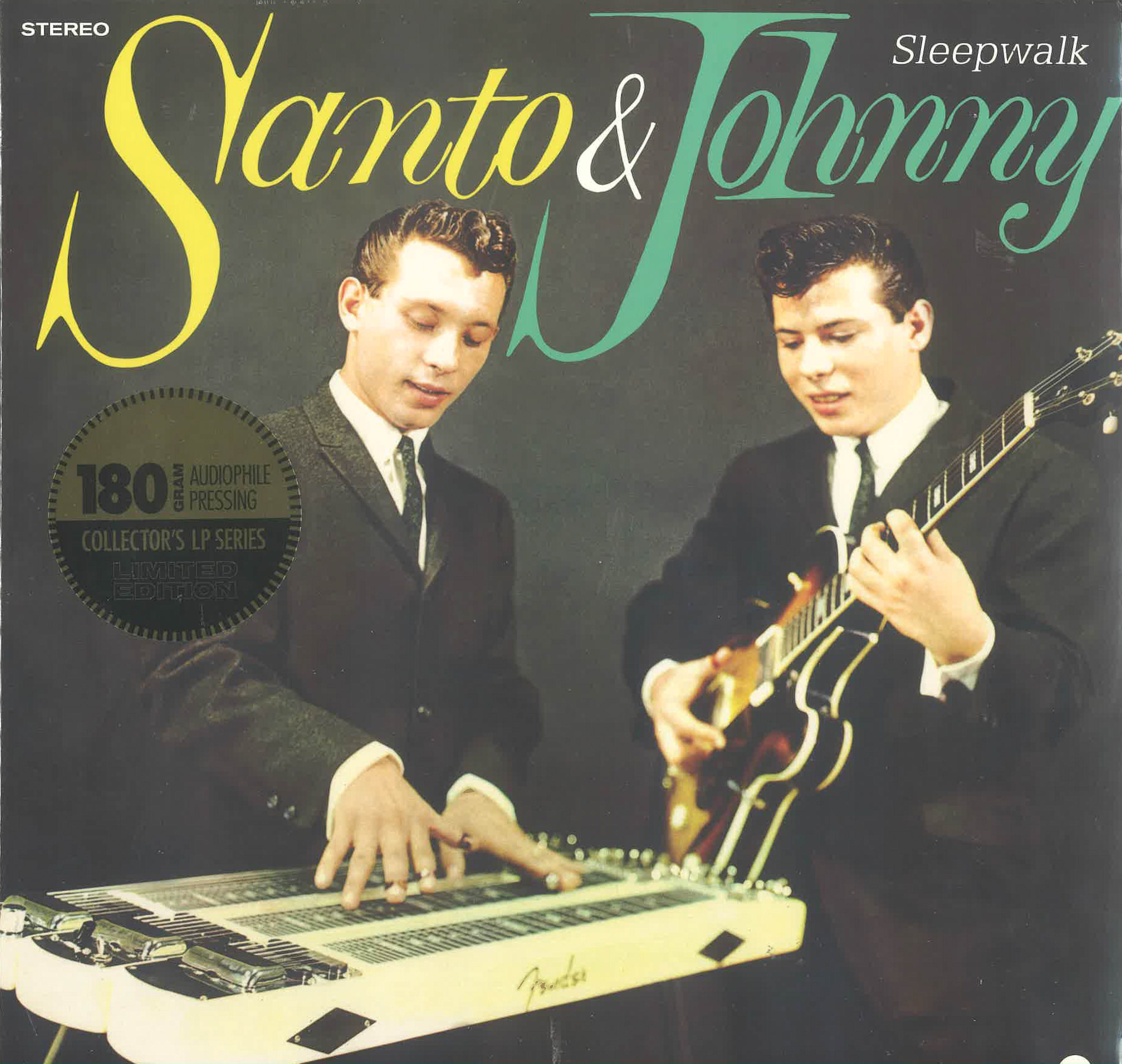 SANTO & JOHNNY (サント&ジョニー) - Sleepwalk (EU 限定復刻ボーナス入り再発180g LP/New)NYスティール・ギター・デュオ’59年デビューアルバム。