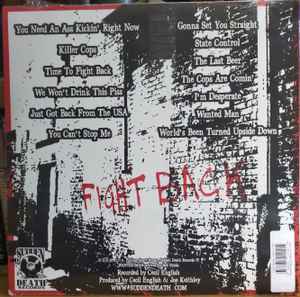 D.O.A. - Fight Back (Canada 250枚限定「レッドヴァイナル」 LP) FIGHT BACK (反撃) TALK –ACTION = 0!