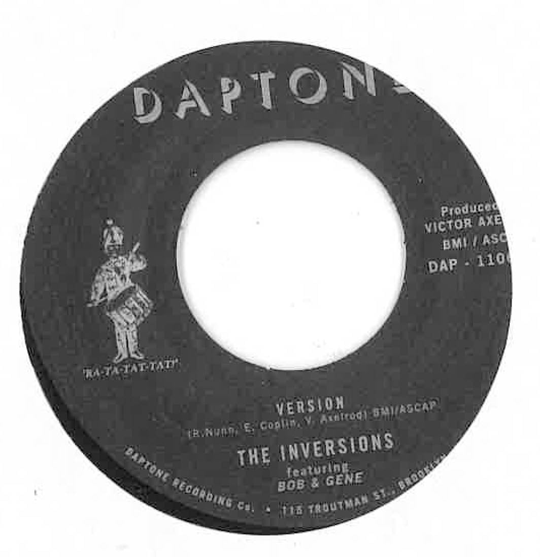 BOB & GENE feat. The Inversions (ボブ&ジーン) - It's Not What You Know (It's Who You Know) (US 限定再発「黒ラベ」7"/New) レゲエ・バージョン!