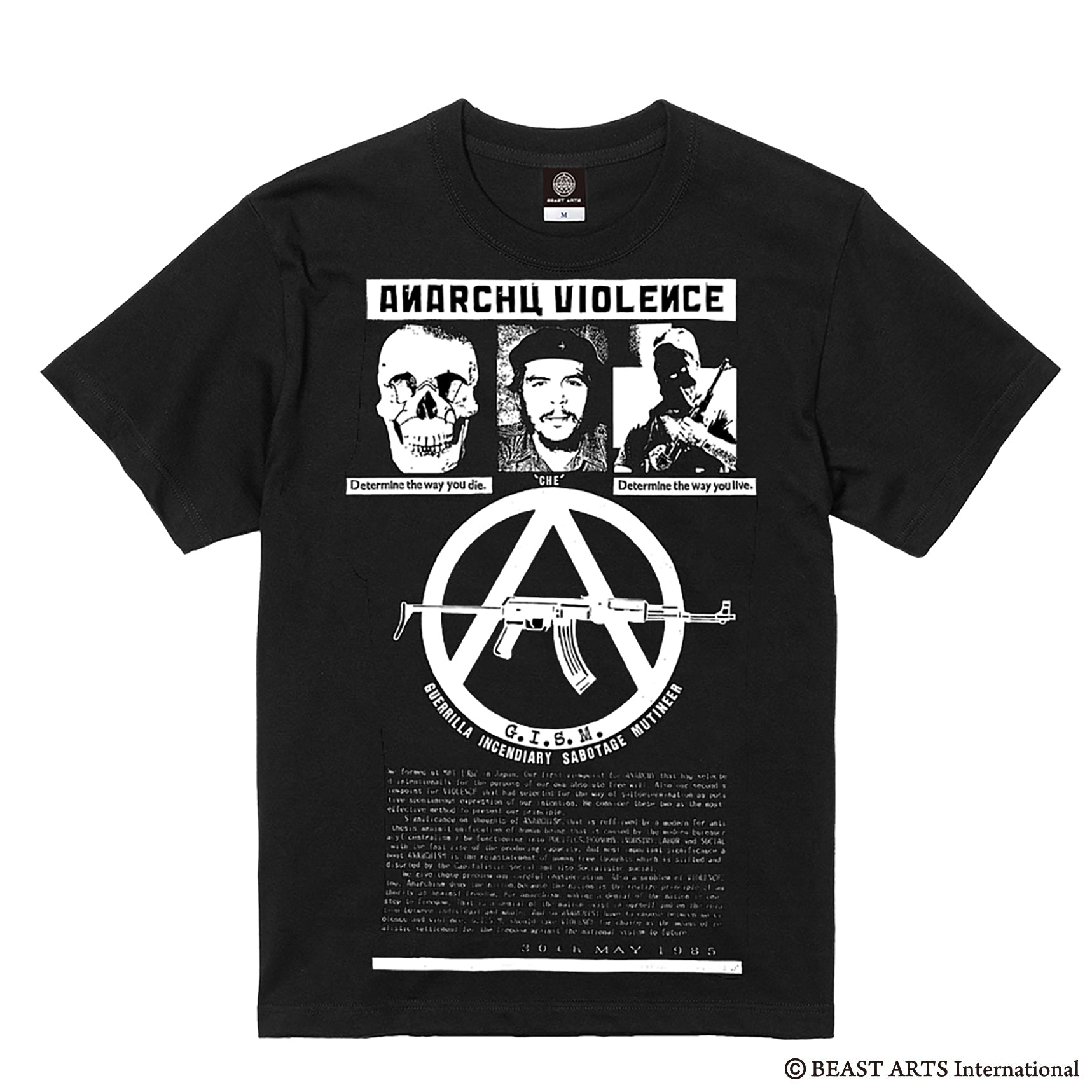 G.I.S.M. (ギズム) - Anarchy Violence : You Die, You Live (Japan 限定 Tシャツ「黒」/ 予約商品) 2026年4月10日 発売 !