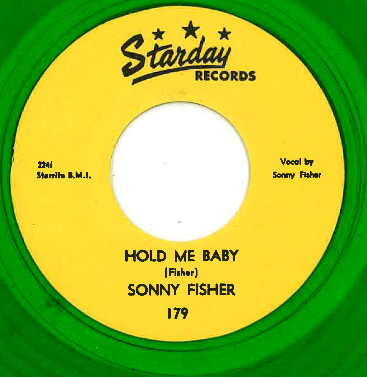 SONNY FISHER (ソニー・フィッシャー) - Rockin' Daddy / Hold Me Baby (US限定リプロ再発「クリア・グリーン VINYL」7インチ/New ) テディボーイ・ロカビリー古典!