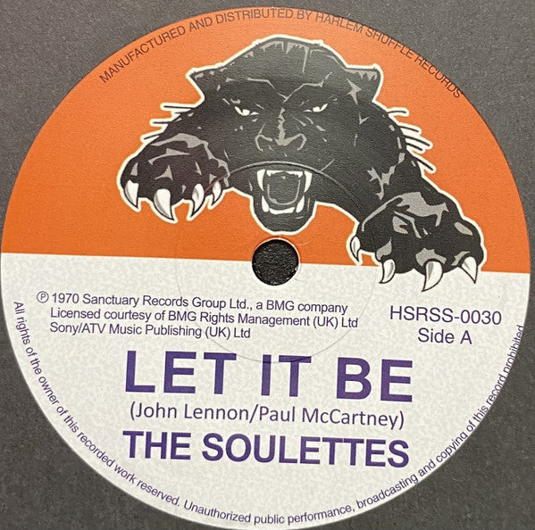 SOULETTES, THE / THE UPSETTERS (ザ・ソウレッツ / ジ・アップセッターズ) - Let it Be / Big Dog Bloxie (UK 500枚限定 7インチ/New) ボブ・マーリーの奥方リタ在籍、ビートルズ名曲のロックステディ・カヴァー
