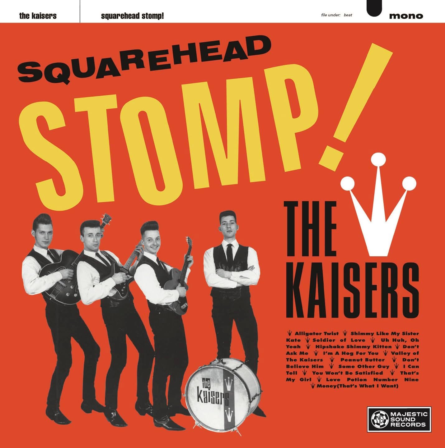 KAISERS (カイザーズ) - Squarehead Stomp ! (日本400枚限定再発 モノラル CD/New) '93年大名作デビュー・アルバム!10/1 発売!