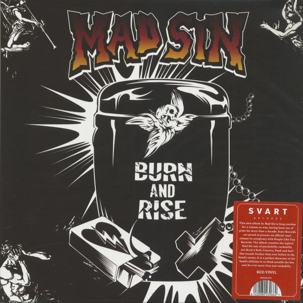 MAD SIN (マッド・シン) - Burn And Rise (Finland 正規400枚限定再発「クリアレッドヴァイナル」 LP/NEW) '10年アルバム