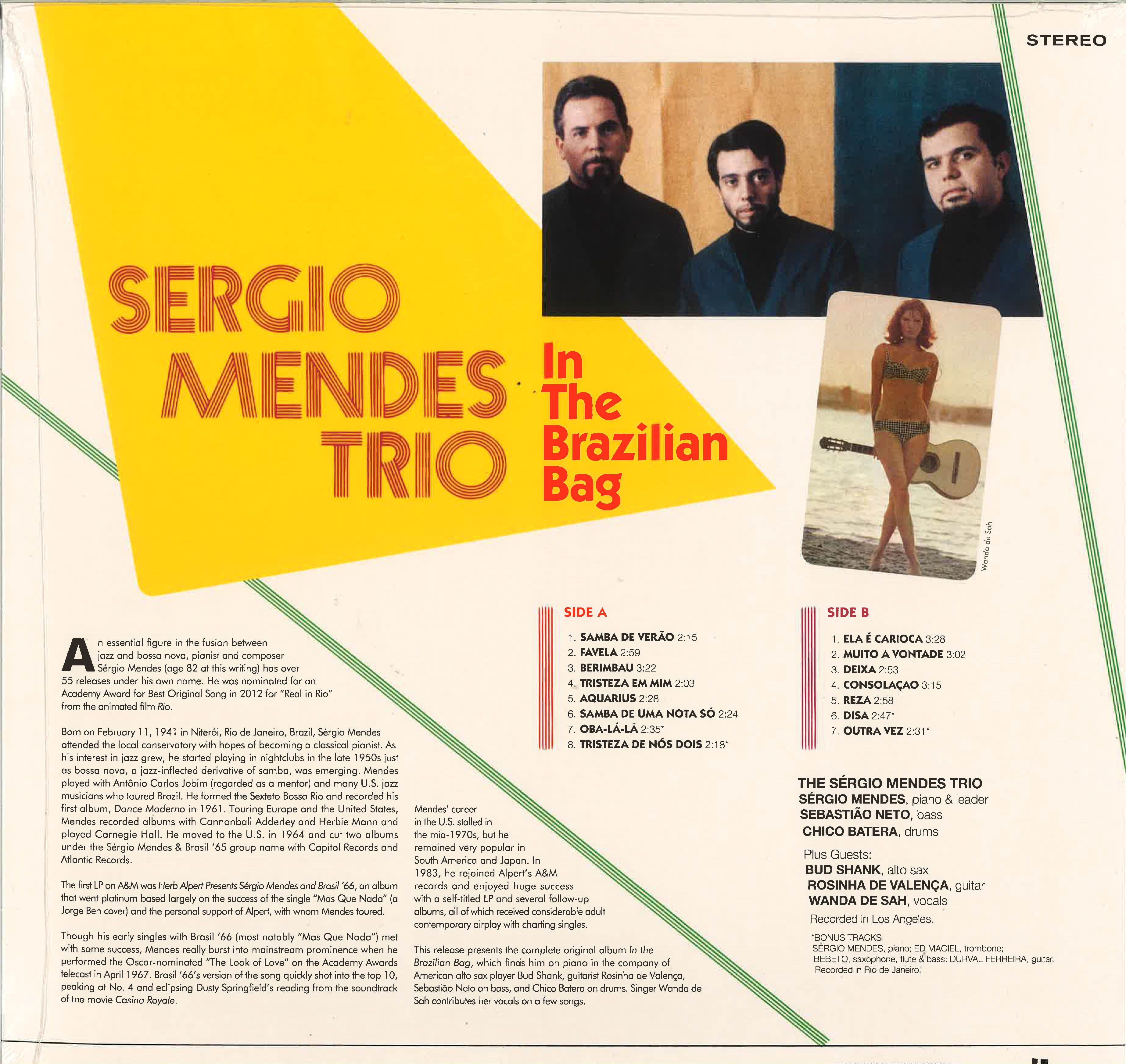 SERGIO MENDES TRIO, THE (ザ・セルジオ・メンデス・トリオ) - In The Brazilian Bag (EU 限定ボーナス入り再発 LP/New) '65年ボサノヴァ名作