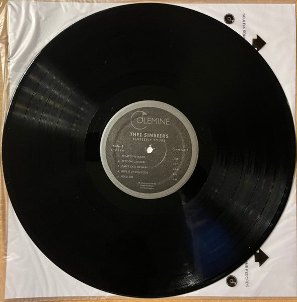 SINSEERS, THEE (ジー・シンシアーズ) - Sinseerly Yours (US 限定プレス「黒盤」LP-見開きジャケ/New) チカーノソウル界騒然'24年デビューアルバム!