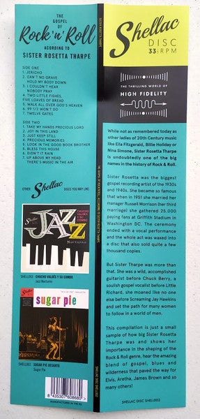 SISTER ROSETTA THARPE (シスター・ロゼッタ・サープ) - The Gospel Of Rock'n'Roll According To... (EU 限定プレスLP+帯/New)ロックンロールの母、'56〜'61年マーキュリー社録音コンピ