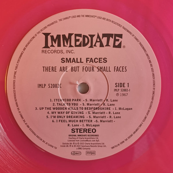 SMALL FACES (スモール・フェイセズ) - There Are But Four Small Faces (EU 限定リマスター再発180g「ピンク・ヴァイナル」ステレオ LP+帯、カラーインナー/New) '67年米国でのデビュー・アルバム