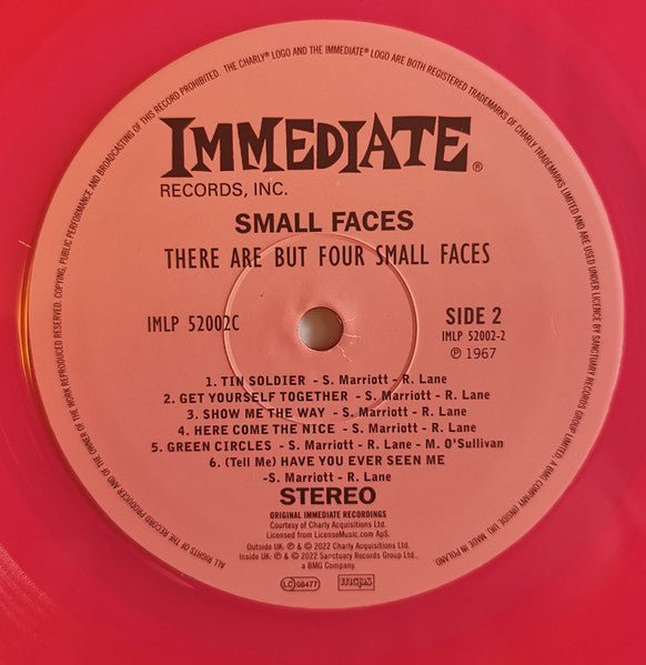 SMALL FACES (スモール・フェイセズ) - There Are But Four Small Faces (EU 限定リマスター再発180g「ピンク・ヴァイナル」ステレオ LP+帯、カラーインナー/New) '67年米国でのデビュー・アルバム