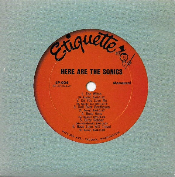 SONICS (ソニックス) - Here Are The Sonics ! (UK 限定復刻再発カードスリーブ CD/New) 米ガレージ・レジェンド'65年デビュー・アルバム!