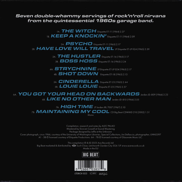 SONICS (ソニックス) - High Time (UK 正規限定7インチ x 7枚組ボックスセット/New) 60's US北西ガレージ・レジェンド名曲満載!