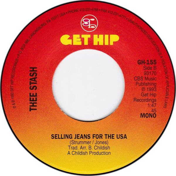 STASH, THE (= THE HEADCOATS) (ザ・スタッシュ = ザ・ヘッドコーツ) - Should I Suck Or Should I Blow? (US 限定「黒盤」 7インチ New) ヘッドコーツの変名、クラッシュ名曲カバー!