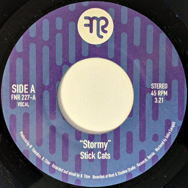 STICK CATS (スティック・キャッツ) - Stormy / Bring Back That Sunny Day (UK 300枚限定 7インチ/New) MODジャジー・ファンキーノーザン・カヴァ!