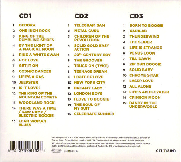 T.REX (T.レックス) - Gold (EU 限定3面見開きデジパック 3xCD/New)