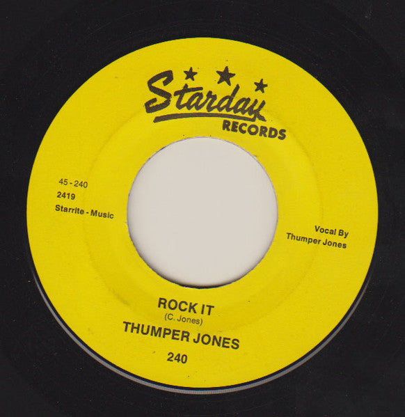 THUMPER JONES = George Jones (ジョージ・ジョーンズの変名サンパー・ジョーンズ) - Rock It / How Come It (US 限定リプロ再発 7インチ/ New) ロカビリー名曲!