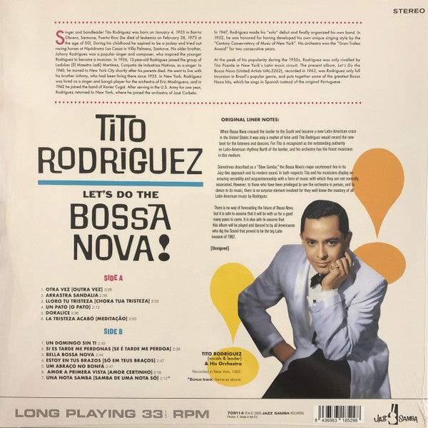 TITO RODRIGUEZ (ティト・ロドリゲス) - Let's Do The Bossa Nova! (EU 限定ボーナス入り復刻再発 180g /New)ラテンソウル好きのMODSにもドススメ'62年ボサノヴァ題材名作!