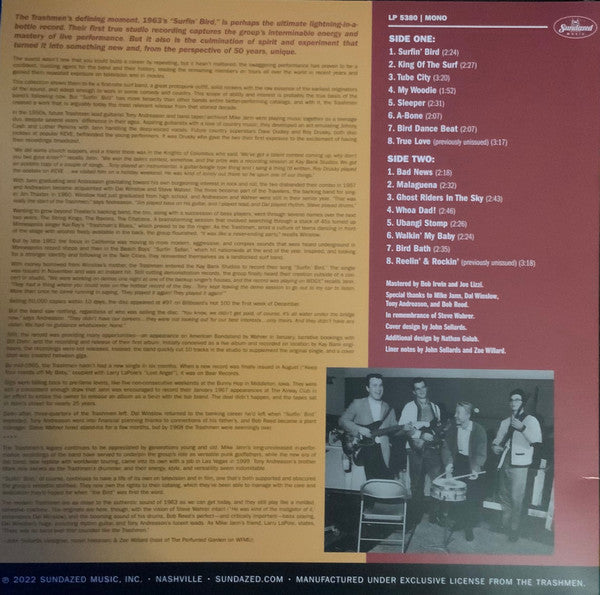 TRASHMEN (トラッシュメン) - The Best Of The Trashmen (US サンデイズド社限定「ホワイト・ヴァイナル」アナログ LP/New)