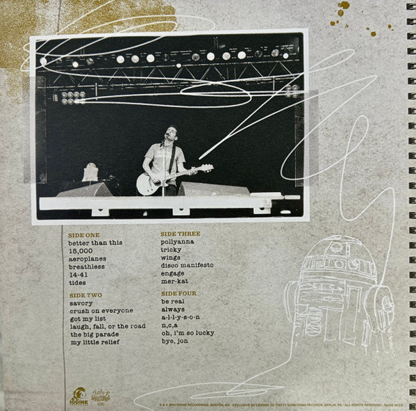 ONELINEDRAWING (JONAH'S ONELINEDRAWING) (ワンラインドローイング) - Sketchbook 1999-2001 (UK 限定リリース「ゴールド&ホワイト・ヴァイナル」2xLP/NEW)