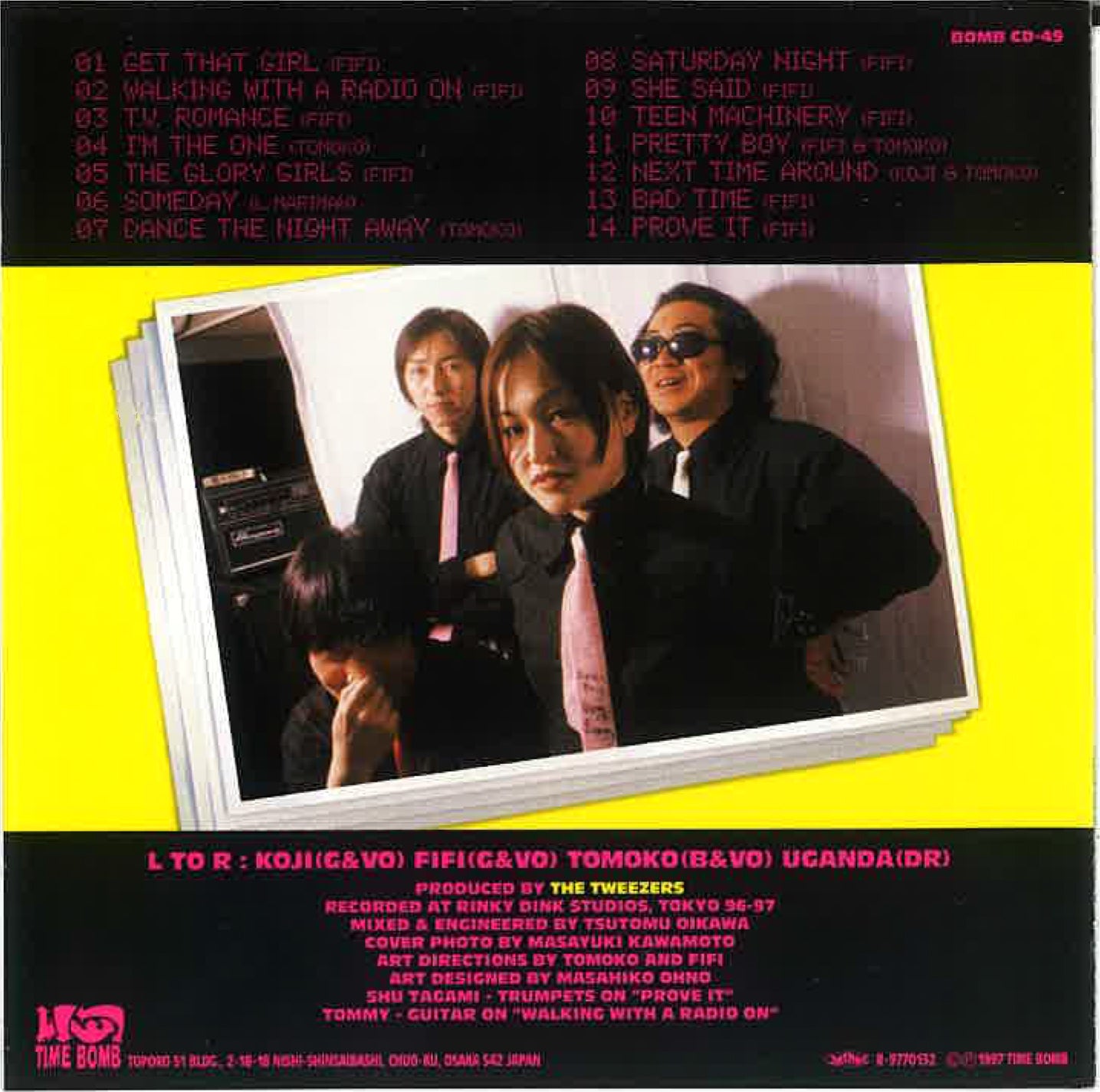 TWEEZERS (トゥイーザーズ)- ALREADY (Japan タイムボム 初回ボーナストラック無しプラケース入りCD/New) '97年伝説のデビュー・アルバム