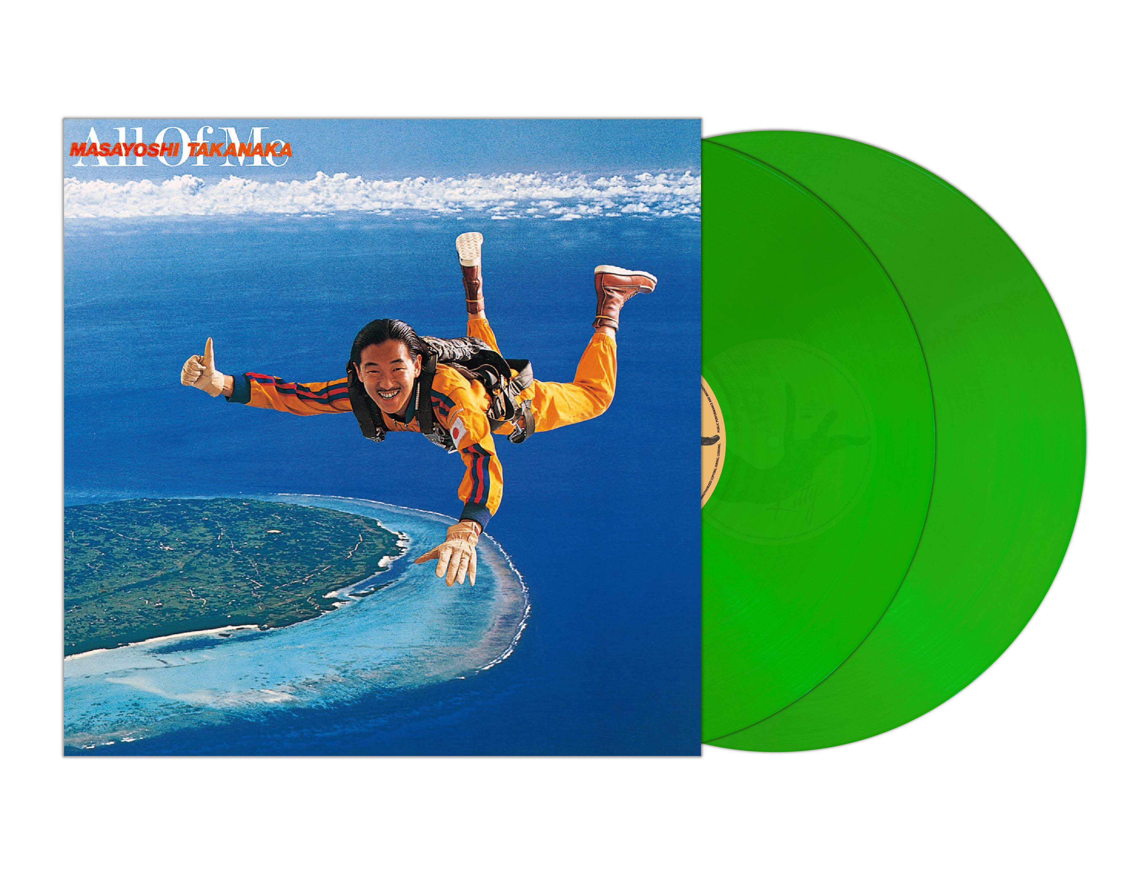 高中正義 (Takanaka Masayoshi) - All Of Me :ベスト セレクション (Japan 正規限定再発180グラム重量「クリアライトグリーンヴァイナル」 2xLP/NEW) '79年ベストアルバム