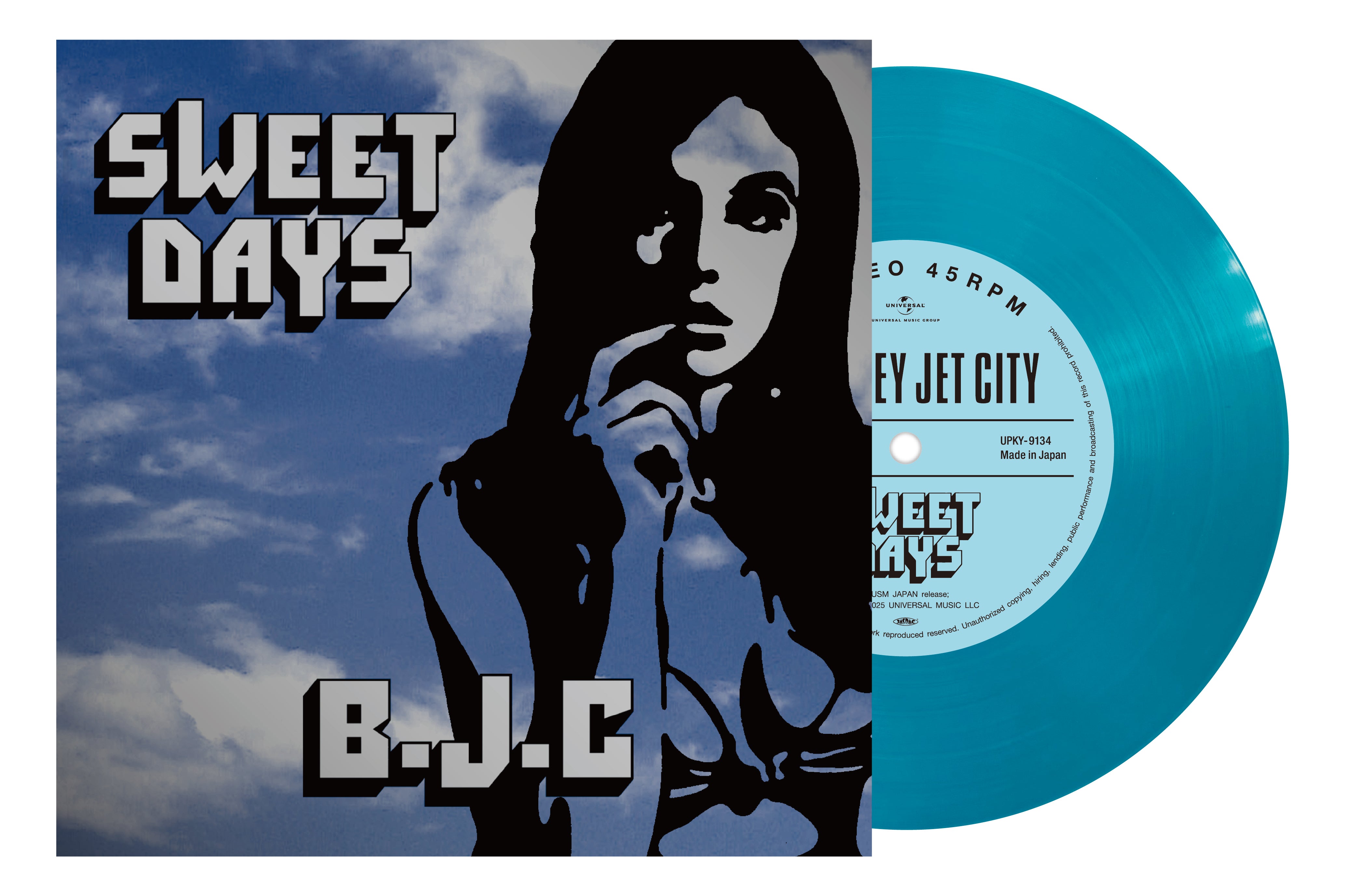 BLANKEY JET CITY (ブランキー・ジェット・シティ) - Sweet Days (Japan 正規限定リマスター再発「クリアブルーヴァイナル」 7インチ)