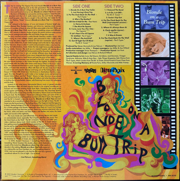O.S.T.- V.A. ('68年米ヒッピー、アシッドヘッズ・カルト映画「ブロンド・オン・ア・バム・トリップ」の初サントラ・レコード化) - Blonde On A Bum Trip (US 限定「クリア・オレンジ・マーブル Vinyl」モノラル LP /New ) レア・アシッド・ガレージ・トラック満載