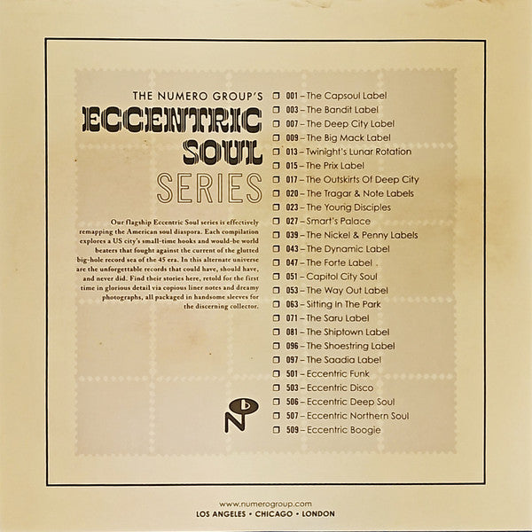 V.A. (Numero社監修レア・ノーザン・ソウル・シングル・コンピ「Dynamic」社編) - Eccentric Soul: The Dynamic Label (US 限定再発「カラー VINYL」 LPx2枚組-見開きジャケ/New)