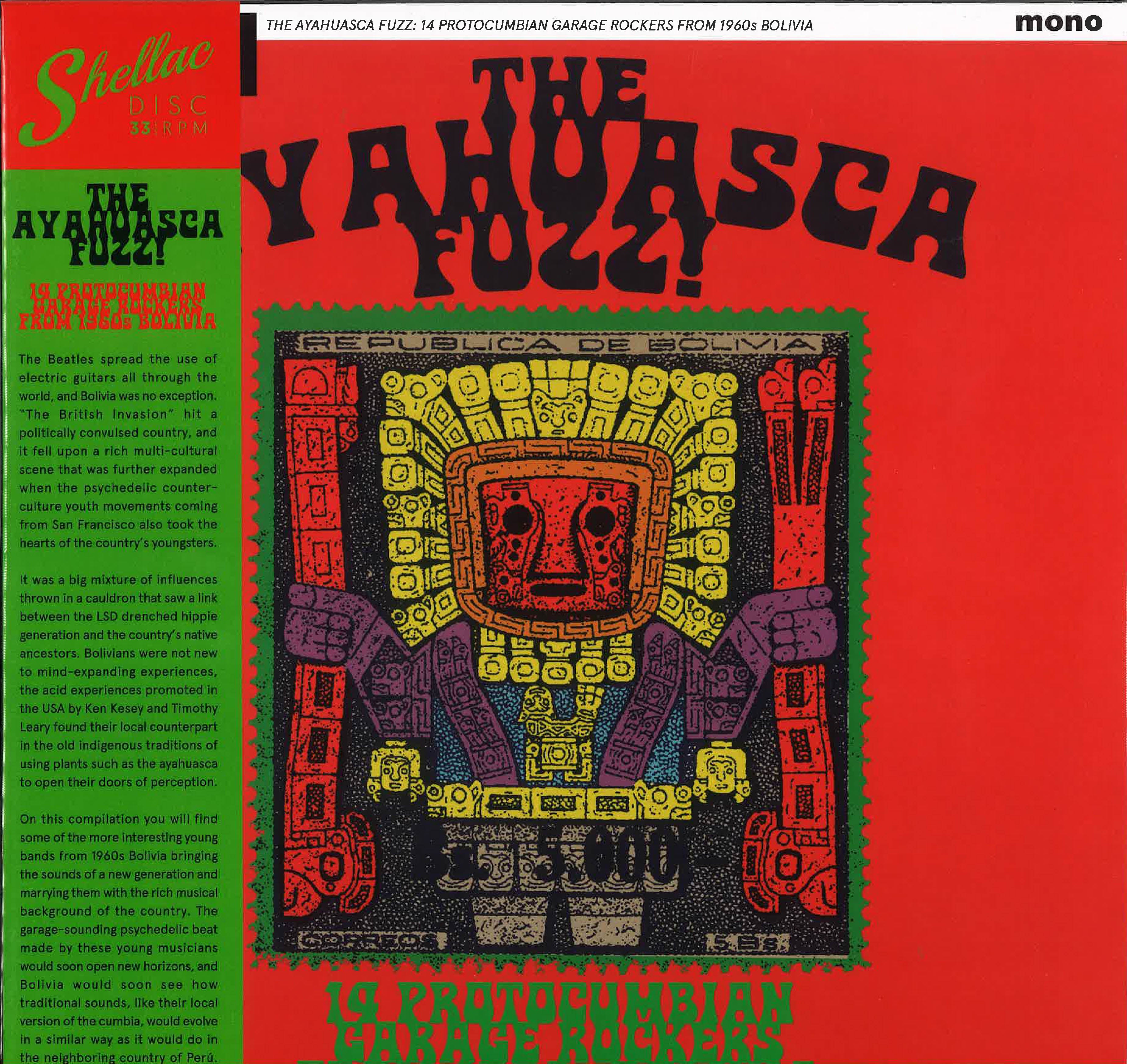 V.A. (各国秘境60'sガレージ・ナゲッツ・シリーズの「ボリビア」編!) - The Ayahuasca Fuzz ! (スペイン限定再発 LP+帯/New)