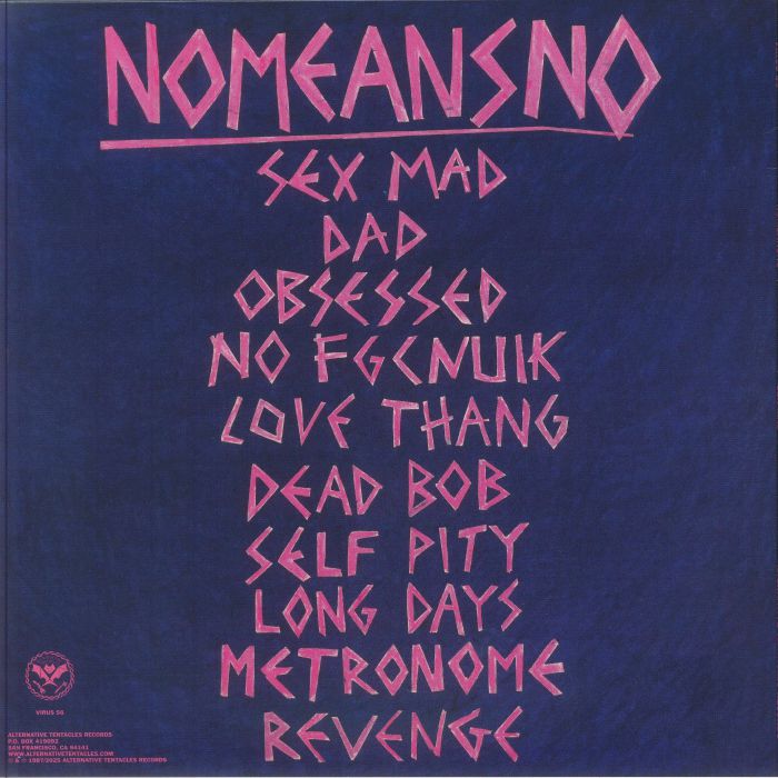NO MEANS NO (ノー・ミーンズ・ノー) - Sex Mad (US 正規限定再発「ピンク盤」 LP/NEW) '85年2ndアルバム
