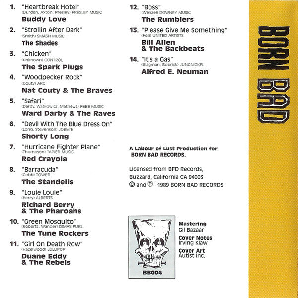 V.A. (クランプスのカヴァ原曲集) - Born Bad Vol.4 (EU 限定再発 CD/New)