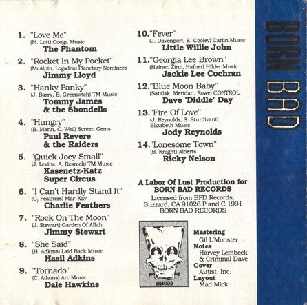 V.A. (クランプスのカヴァ原曲集) - Born Bad Vol.2 (EU 限定再発 CD/New)