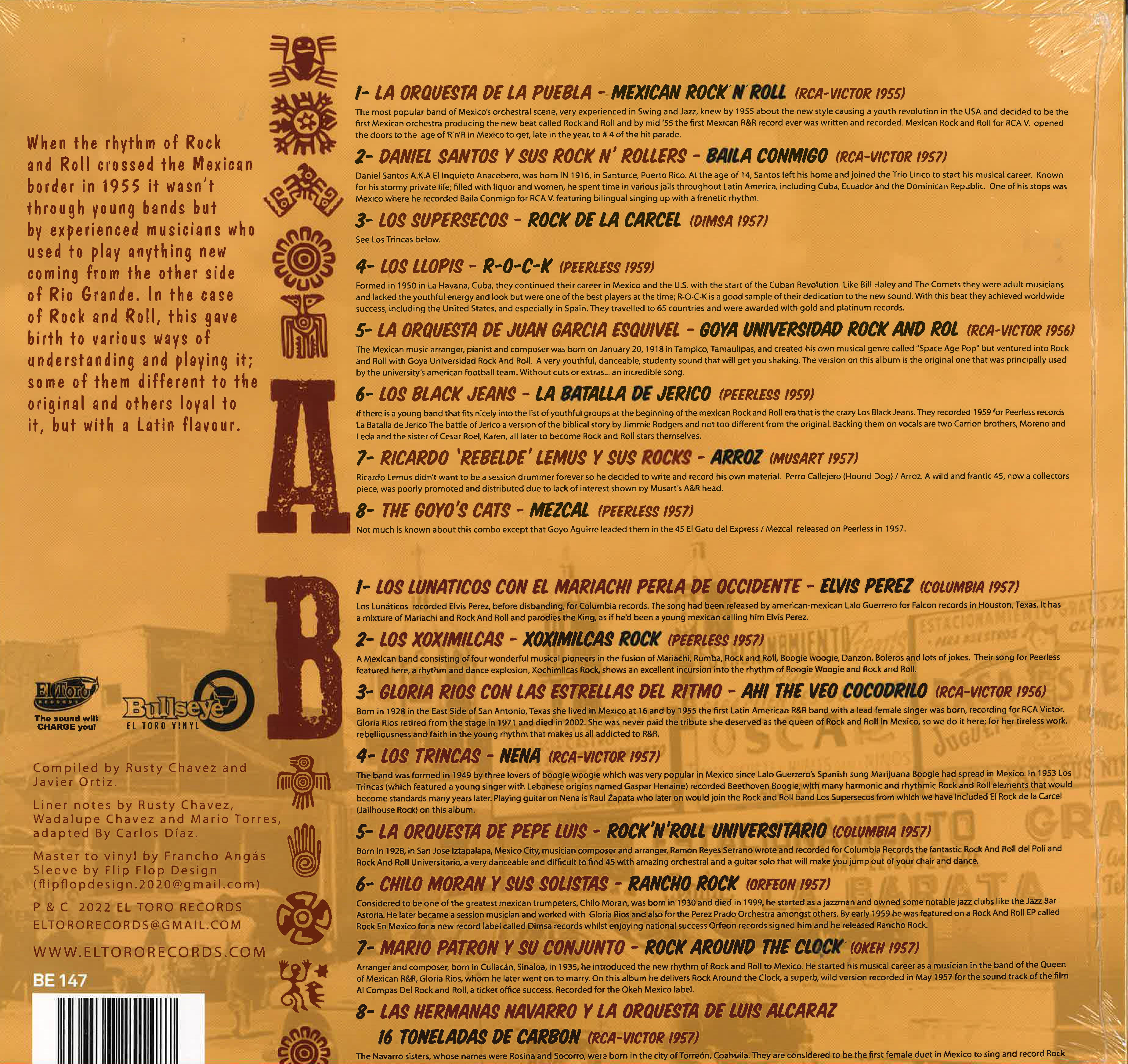 V.A. ('55〜'59年メキシカンR&Rコンピ) - El Mexican Rock 'N' Rolll Vol.Uno (Vol. 1) (Spain 限定プレス LP/New)