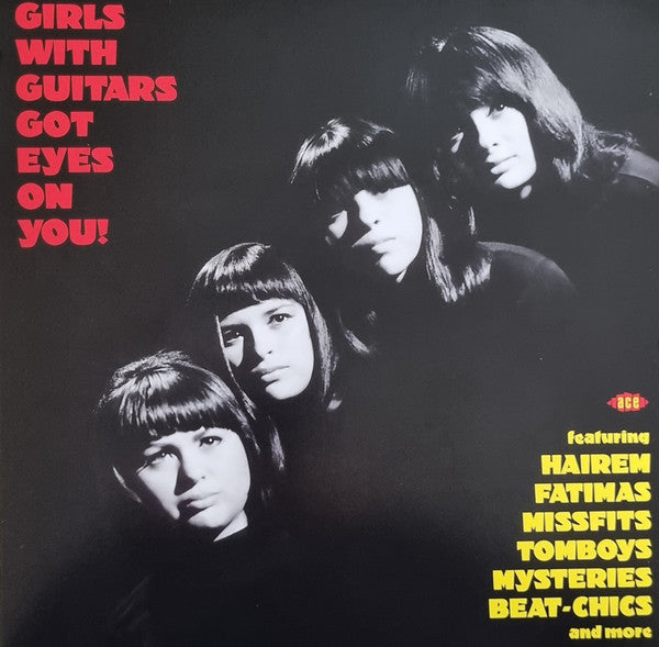 V.A. (60's 欧米ガールズ・ガレージ・シリーズ・コンピ) - Girls With Guitars Got Eyes On You! (UK-EU 限定リリース「赤盤」モノラル LP/New)