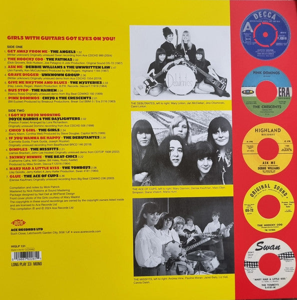 V.A. (60's 欧米ガールズ・ガレージ・シリーズ・コンピ) - Girls With Guitars Got Eyes On You! (UK-EU 限定リリース「赤盤」モノラル LP/New)